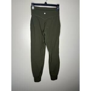 Lululemon Align Joggers Dark Olive Nulu Athletic Buttery Soft High Rise Size 4